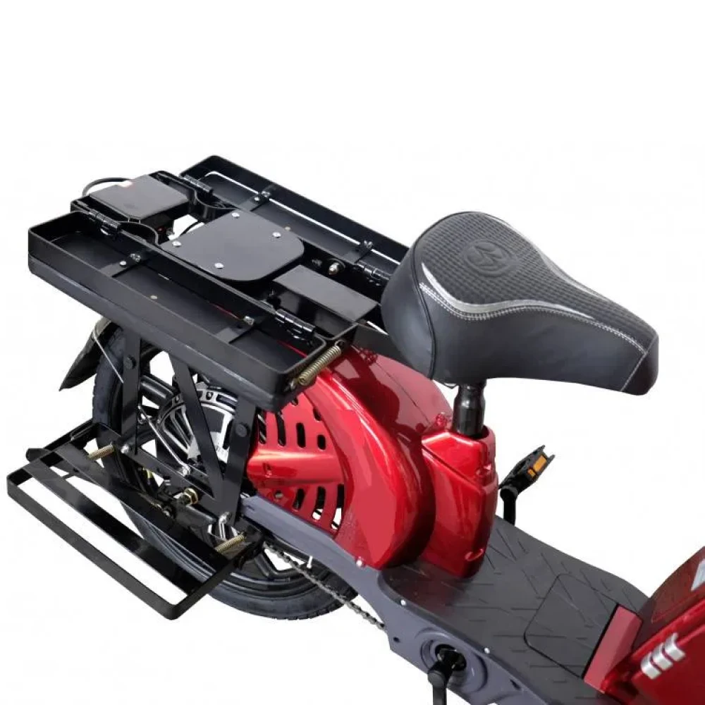 Электроскутер GreenCamel Тайфун 17 (350W 48V12Ah) быстросъем Красный 12