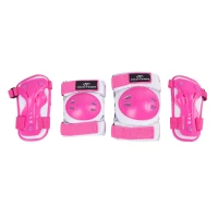 Набор защиты Tech Team Safety line 500, цвет розово-белый (размер M)